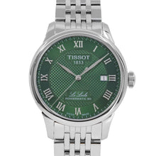 Load image into Gallery viewer, Tissot Le Locle Powermatic 80 Automatic Green Dial Silver Steel Strap Watch for Men - T006.407.11.093.00