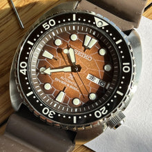 Load image into Gallery viewer, Seiko Prospex US Special Edition King Turtle Automatic Brown Dial Silver Steel Strap Watch for Men - SRPH55