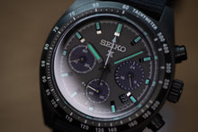 Load image into Gallery viewer, Seiko Prospex Speedtimer The Black Series Limited Edition Black Dial Black Steel Strap Watch for Men - SSC917
