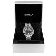 Load image into Gallery viewer, Seiko 5 Sports SKX Automatic Black Dial Silver Steel Strap Watch for Men - SRPL85K1