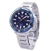 Load image into Gallery viewer, Seiko 5 Sports Automatic Blue Dial Silver Steel Strap Watch for Men - SRPC63J1