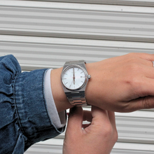 Load image into Gallery viewer, Tissot PRX Quartz Mother of Pearl Dial Silver Steel Strap Watch for Women- T137.210.11.111.00