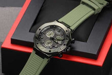 Load image into Gallery viewer, Tissot T Race Chronograph Black Dial Green Rubber Strap Watch for Men - T141.417.37.061.02
