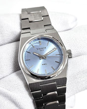 Load image into Gallery viewer, Tissot PRX Quartz Ice Blue Dial Silver Steel Strap Watch for Women - T137.010.11.351.00
