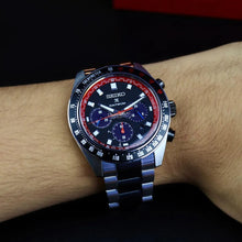 Load image into Gallery viewer, Seiko Prospex Speedtimer Solar Chronograph Datsun 240Z Collaboration Limited Edition Black Dial Two Tone Steel Strap Watch for Men - SSC957