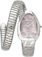 Load image into Gallery viewer, Just Cavalli Glam Evo 8 Pink Dial Silver Steel Strap Watch for Women - JC1L225M0015