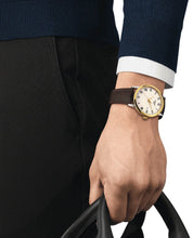 Load image into Gallery viewer, Tissot Classic Dream Ivory Dial Brown Leather Strap Watch for Men - T129.410.26.263.00