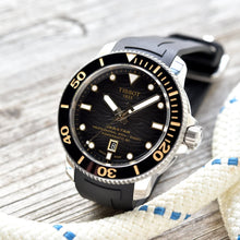 Load image into Gallery viewer, Tissot Seastar 2000 Professional Powermatic 80 Black Dial Black Rubber Strap Watch for Men - T120.607.17.441.01