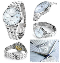 Load image into Gallery viewer, Seiko Presage Cocktail Time Automatic Ice Blue Dial Silver Steel Strap Watch for Men - SRPE19J1