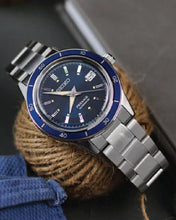 Load image into Gallery viewer, Seiko Presage Style60's Automatic Blue Dial Silver Steel Strap Watch for Men - SRPG05J1