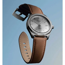 Load image into Gallery viewer, Tissot PRC 100 Solar Quartz Silver Dial Brown Leather Strap Watch for Men - T151.422.16.031.00
