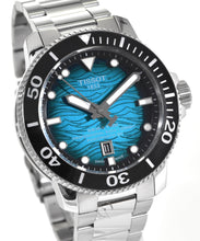 Load image into Gallery viewer, Tissot Seastar 2000 Professional Powermatic 80 Blue Dial Silver Steel Strap Watch for Men - T120.607.11.041.00