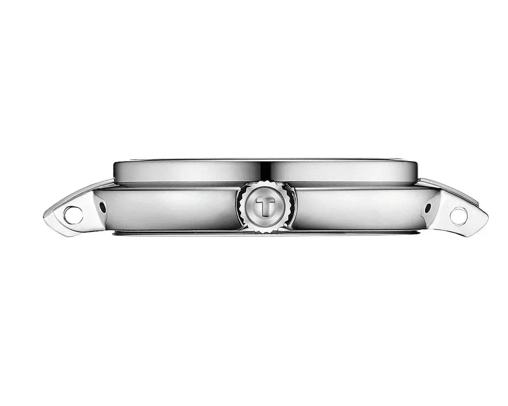 Tissot T-Lady Flamingo Diamonds Pink Dial Silver Steel Strap Watch for Women - T094.210.11.336.00