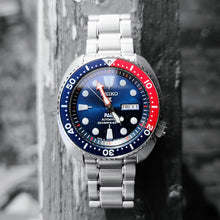 Load image into Gallery viewer, Seiko Prospex PADI Special Edition Automatic Blue Dial Silver Steel Strap Watch for Men - SRPE99