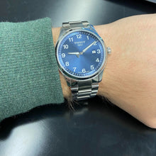 Load image into Gallery viewer, Tissot T-Sport Gent XL Blue Dial Silver Steel Strap Watch for Men - T116.410.11.047.00