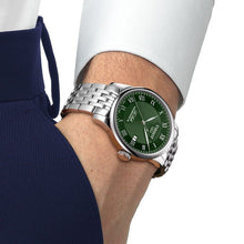 Load image into Gallery viewer, Tissot Le Locle Powermatic 80 Automatic Green Dial Silver Steel Strap Watch for Men - T006.407.11.093.00