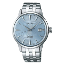 Load image into Gallery viewer, Seiko Presage Cocktail Time Automatic Ice Blue Dial Silver Steel Strap Watch for Men - SRPE19J1