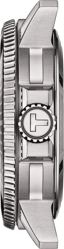 Tissot Seastar 1000 Powermatic 80 Automatic Green Dial Silver Mesh Strap Watch for Men - T120.407.11.091.00