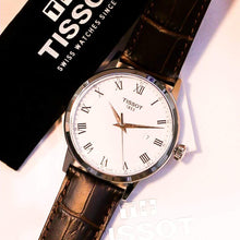 Load image into Gallery viewer, Tissot T Classic Dream Quartz White Dial Brown Leather Strap Watch for Men - T129.410.16.013.00