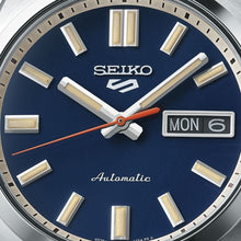 Load image into Gallery viewer, Seiko 5 Sports SNXS Automatic Blue Dial Silver Steel Strap Watch for Men - SRPK87K1