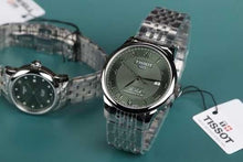 Load image into Gallery viewer, Tissot Le Locle Powermatic 80 Automatic Green Dial Silver Steel Strap Watch for Men - T006.407.11.093.00