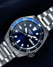 Load image into Gallery viewer, Seiko 5 Sports SKX Automatic Blue Dial Silver Steel Strap Watch for Men - SRPL83K1