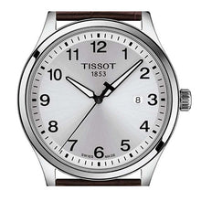 Load image into Gallery viewer, Tissot T-Sport Gent XL Silver Dial Brown Leather Strap Watch for Men - T116.410.16.037.00