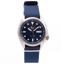 Load image into Gallery viewer, Seiko 5 Sports Automatic Blue Dial Blue Nylon Strap Watch for Men - SRPE63K1