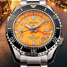 Load image into Gallery viewer, Seiko Prospex The Night of Siam Limited Edition Yellow Dial Silver Steel Strap Watch for Men - SPB487J1