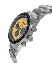 Load image into Gallery viewer, Seiko Prospex Speedtimer Solar Chronograph Yellow Dial Silver Steel Strap Watch for Men - SSC929