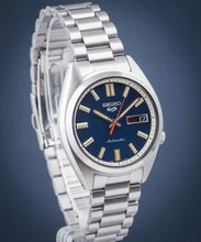 Load image into Gallery viewer, Seiko 5 Sports SNXS Automatic Blue Dial Silver Steel Strap Watch for Men - SRPK87K1
