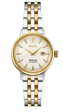 Load image into Gallery viewer, Seiko Presage Cocktail Time Automatic Diamonds White Dial Two Tone Steel Strap Watch for Women - SRE010J1