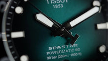 Load image into Gallery viewer, Tissot Seastar 1000 Powermatic 80 Automatic Green Dial Silver Mesh Strap Watch for Men - T120.407.11.091.00