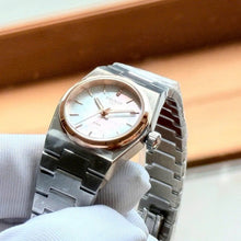 Load image into Gallery viewer, Tissot PRX Mother of Pearl Dial Silver Steel Strap Watch for Women - T137.010.21.111.00