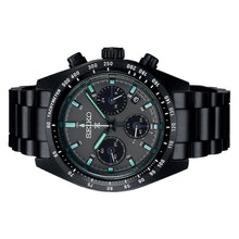 Load image into Gallery viewer, Seiko Prospex Speedtimer The Black Series Limited Edition Black Dial Black Steel Strap Watch for Men - SSC917