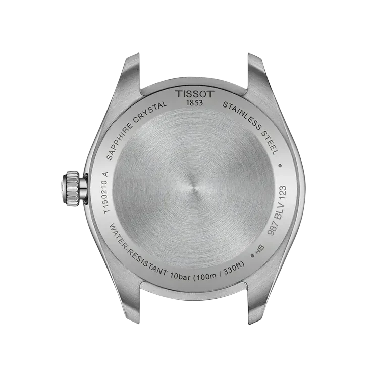 Tissot PR 100 Quartz Green Dial Silver Steel Strap Watch for Women - T150.210.11.091.00