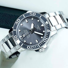 Load image into Gallery viewer, Tissot Seastar 1000 Powermatic 80 Grey Dial Silver Steel Strap Watch for Men - T120.407.11.081.01