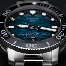 Load image into Gallery viewer, Tissot Seastar 2000 Professional Powermatic 80 Blue Dial Silver Steel Strap Watch for Men - T120.607.11.041.00
