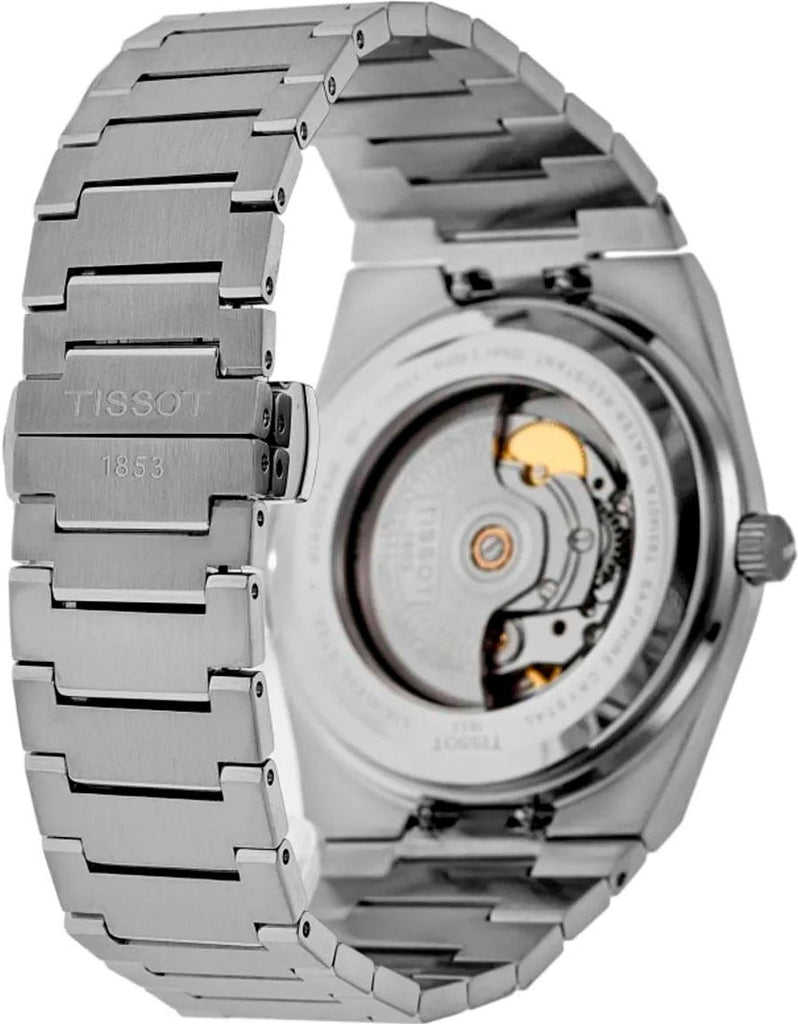 Tissot PRX Powermatic 80 18K Silver Dial Silver Steel Strap Watch for Men - T931.407.41.031.00