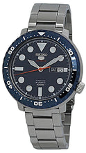 Load image into Gallery viewer, Seiko 5 Sports Automatic Blue Dial Silver Steel Strap Watch for Men - SRPC63J1
