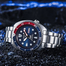 Load image into Gallery viewer, Seiko Prospex PADI Special Edition Automatic Blue Dial Silver Steel Strap Watch for Men - SRPE99