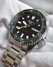Load image into Gallery viewer, Seiko 5 Sports SKX Automatic Black Dial Silver Steel Strap Watch for Men - SRPL85K1