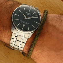 Load image into Gallery viewer, Tissot Chemin des Tourelles Powermatic 80 Green Dial Silver Steel Strap Watch for Men - T139.407.11.091.00