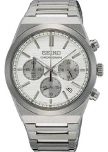 Load image into Gallery viewer, Seiko Conceptual Chronograph White Dial Silver Steel Strap Watch for Men - SSB451P1