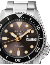 Load image into Gallery viewer, Seiko 5 Sports SKX Street Stonewash Black Dial Silver Steel Strap Watch for Men - SRPL79K1