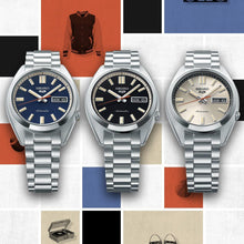 Load image into Gallery viewer, Seiko 5 Sports SNXS Automatic Blue Dial Silver Steel Strap Watch for Men - SRPK87K1