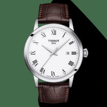 Load image into Gallery viewer, Tissot T Classic Dream Quartz White Dial Brown Leather Strap Watch for Men - T129.410.16.013.00