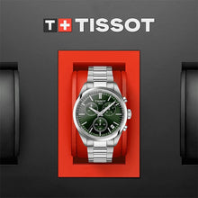 Load image into Gallery viewer, Tissot PR 100 Chronograph Green Dial Silver Steel Strap Watch for Men - T150.417.11.091.00