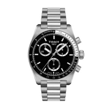 Load image into Gallery viewer, Tissot PR516 Chronograph Black Dial Silver Steel Strap Watch for Men - T149.417.11.051.00