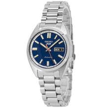 Load image into Gallery viewer, Seiko 5 Sports SNXS Automatic Blue Dial Silver Steel Strap Watch for Men - SRPK87K1